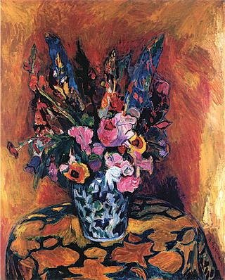 Flowers in a Chinese Vase
