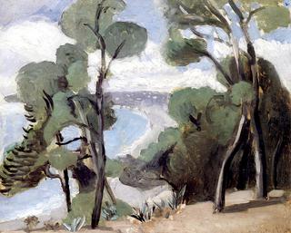 The Beach at Nice, View from the Château