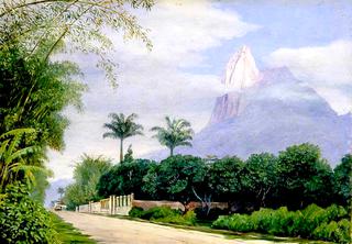 View of the Corcovado Mountain near Rio de Janeiro, Brazil