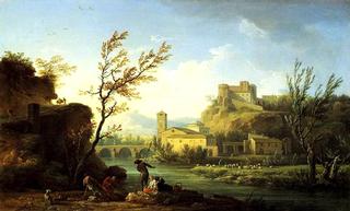 Italianate River Landscape