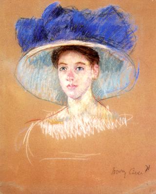 Woman's Head with Large Hat