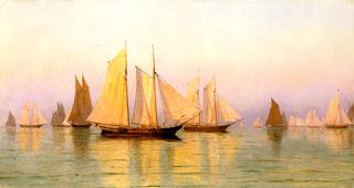 Sloops and Schooners at Evening Calm