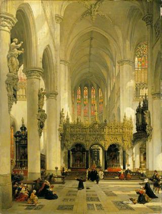 Lierre: Interior of Saint-Gommaire