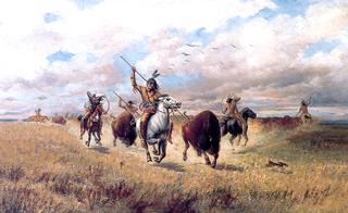 Indian Buffalo Hunt