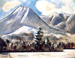 Mount Katahdin, Maine, First Snow, No. 1