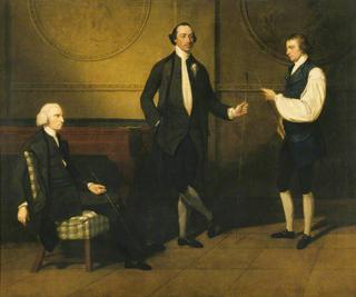 The Reverend Charles Everard Booth, Captain Griffith Booth and an Unidentified Man Playing Billiards