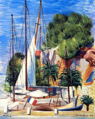 Sailboats in the Port of Sanary