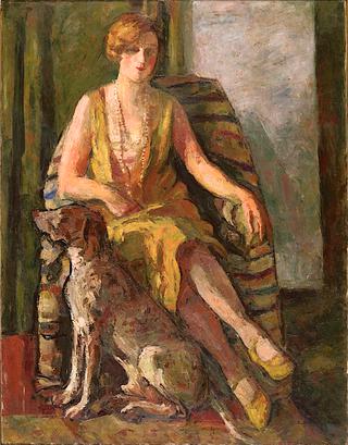 Portrait of a Lady with a Dog