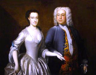 Cuthbert Tunstall, and His Second Wife Elizabeth Heneage