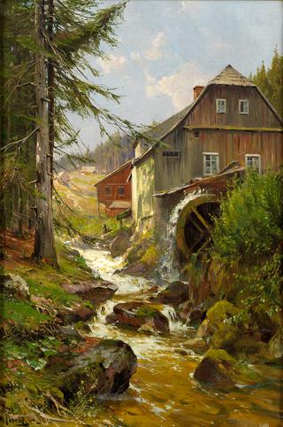 Watermill on the mountain stream