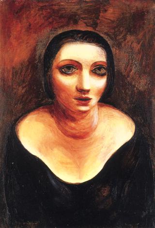 Young Woman with Decolletage