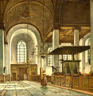 Interior of the Nieuwe Kerk in Haarlem