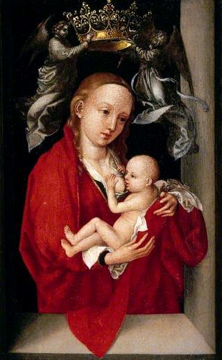 'Maria Lactans' The Virgin and Child Crowned by Angels