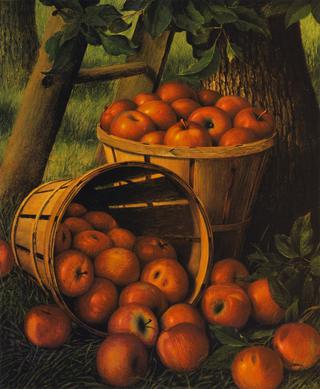 Bushels of Apples under a Tree