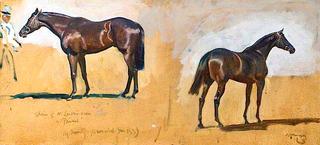 Two Studies of Mr George Lambton's Horse, 'Pricket'