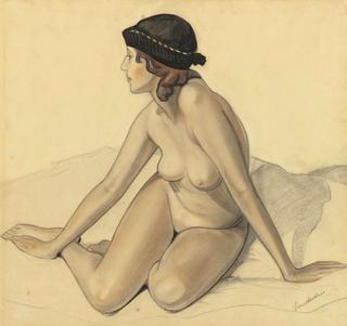Nude in a Black Hat
