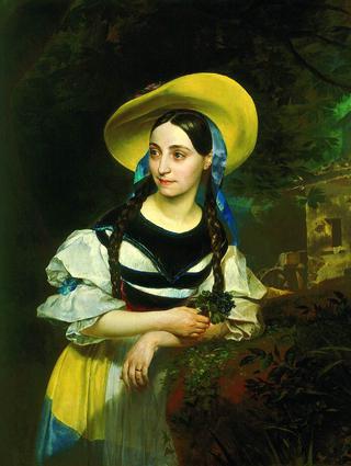 Portrait of the Italian Singer Fanny Persiani-Tacinardi