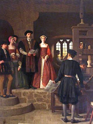 The Setting-Up of the First Printing Press in Bristol, 1546, in the Castle Precincts