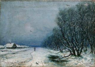 Winter Landscape with Road