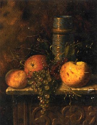 Still Life with Fruit and Vase