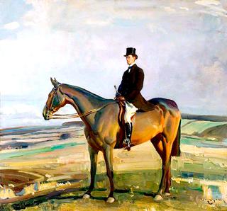 Sir Raymond Greene, DSO, MP, on Horseback