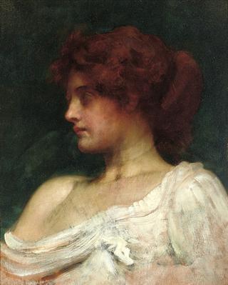 Study of a redheaded woman