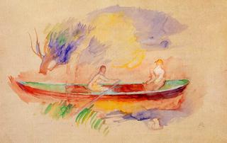 Two Women in a Rowboat