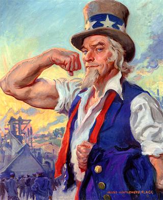 It's Time to Build a Stronger America, Uncle Sam American Industry advertisement