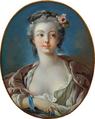 Portrait of a Young Woman with Flowers in her Hair