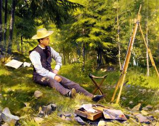 The Artist at His Easel