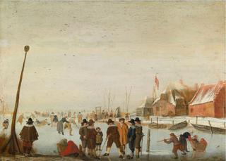 Winter Landscape with Skaters