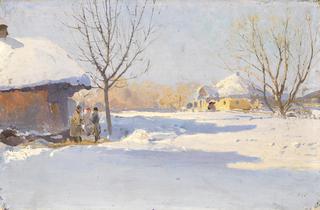 Ukrainian Village in Winter