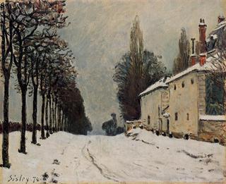 Snow on the Road, Louveciennes