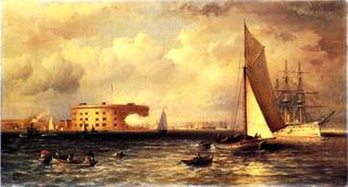 Ships Near the Battery