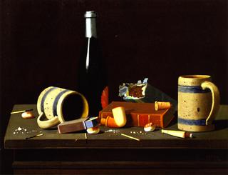 Mugs, Bottle and Pipe