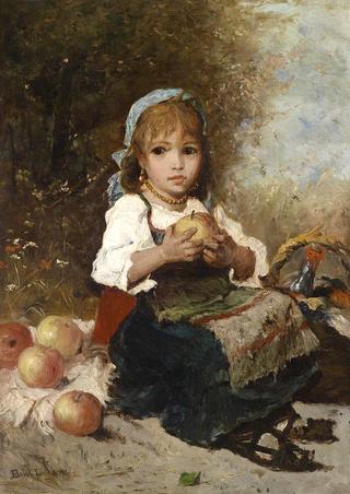 Girl with an Apple
