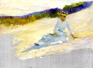 Sunlight, Girl on Beach, Avalon