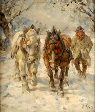 Horses in the Snow