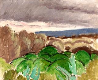 Cagnes, Landscape in Stormy Weather