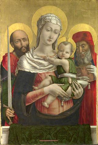 圣母玛利亚与圣徒保罗和哲罗姆