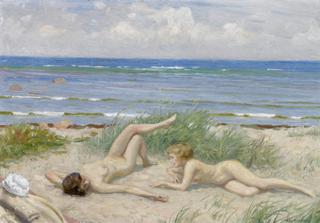 Girls on the beach, Båstad