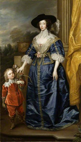 Queen Henrietta Maria, and Jeffery Hudson, Her Dwarf