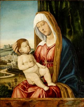 Virgin and Child before a Landscape