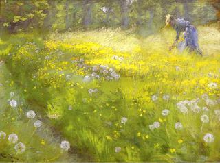 Marie Kroyer in the Garden ar Skagen