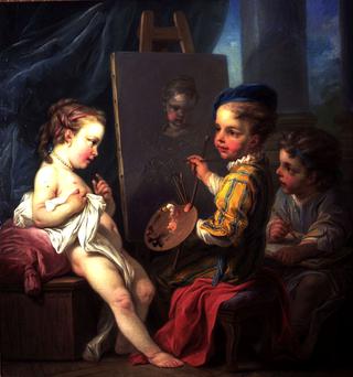 Allegories of the Fine Arts as Children - Painting