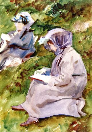 Two Ladies Reading