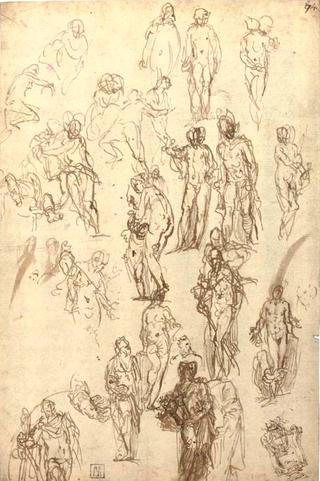 Studies of Mercury, Venus, Cupid and Saturn and other Figures