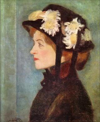 Parisian Woman with a Flowered Hat