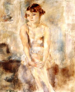 Young Woman Seated in a Chemise