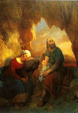 Rest during the flight to Egypt